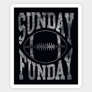 Sunday Funday Football Retro Fade Magnet